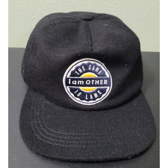 Pharrell Williams Uniqlo x I Am Other Hat Black Wool Leather Strap